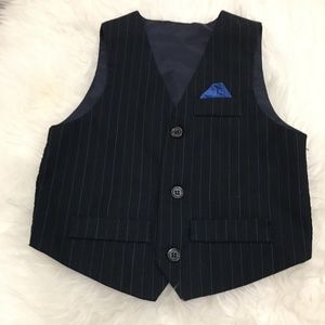 Vest with pocket square
